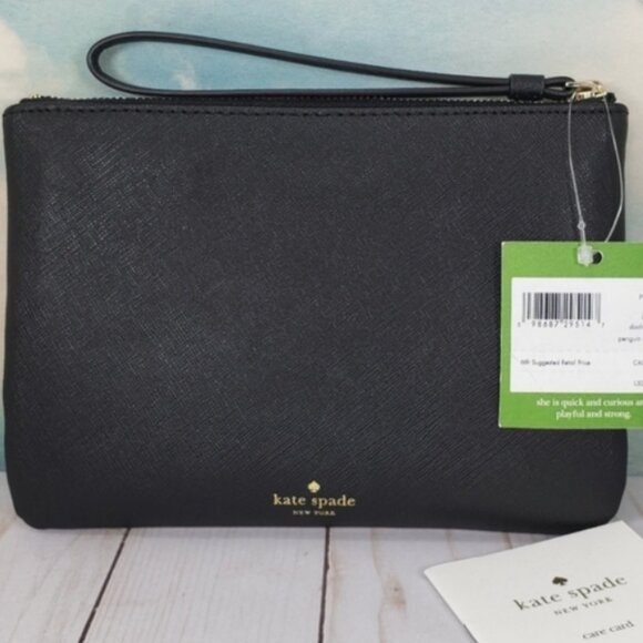 Kate Spade Dashing Beauty Penguin Small Willa Wristlet Clutch Wallet PWRU7016 - Picture 6 of 6